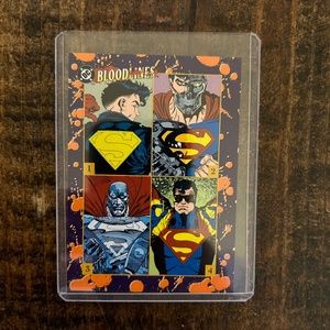 Vintage 1993 DC Comics Skybox Superman Bloodlines (PROMO) Card